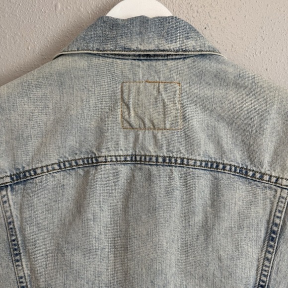 Levi's Men's Denim Trucker Vest Blue Cotton Sleeveless Jean Jacket Western Work - Picture 10 of 15